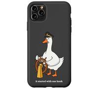 Goose Honk Captain Origin Story Funny Silly Case for iPhone 11 Pro Max