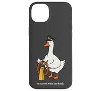 Goose Honk Captain Origin Story Funny Silly Case for iPhone 14 Plus