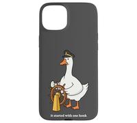 Goose Honk Captain Origin Story Funny Silly Case for iPhone 15 Plus