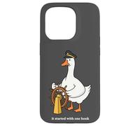 Goose Honk Captain Origin Story Funny Silly Case for iPhone 15 Pro