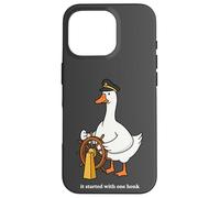 Goose Honk Captain Origin Story Funny Silly Case for iPhone 16 Pro