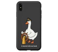 Goose Honk Captain Origin Story Funny Silly Case for iPhone XS Max
