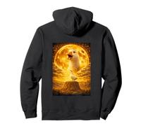 Goose Howling to The Moon Vintage Funny Goose Graphic Pullover Hoodie