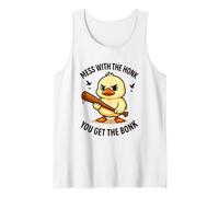 Goose Mess with Honk Get The Bonk Funny Meme Men Women Kids Tank Top