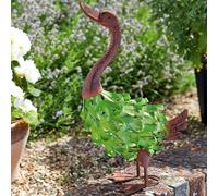 Goose Metal Garden Ornament Weather-Resistant Outdoor Decoration mysmartbuy Green One Size