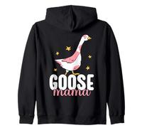 Goose Mother Animal Goose Sweet Lover Goose Zip Hoodie