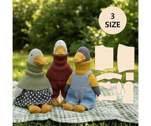 Goose Multiple Sizes Sewing Patterns | Doll Sewing Patterns for Beginners | Handmade Garment & Apparel Making Templates
