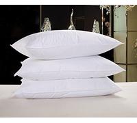 Goose or Duck Down Feather Duvet Quilt Luxury Comforter Deluxe, Super Soft, 3D Baffle Boxes design, Anti Allergy, Double Stiched piping, Best Hotel Quality (2pk of pillow, Goose Down Feather)