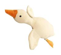 Goose Plush,Large White Toy Lying Down Big White Goose Stuffed Animal, Soft Cute Goose Plushie with Comfort Lumps, Therapeutic Anxiety Relief, Home Decor, Office Gift (45cm)