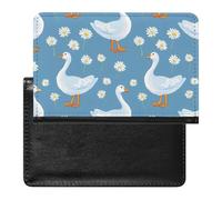 Goose Print Passport Wallet Cute Passport Case with Card Slot Travel Passport Holder Cover