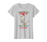 Goose Probably Just Gonna Jingle Some of The Way I'm Tired T-Shirt, Women, Silver Grey, Medium