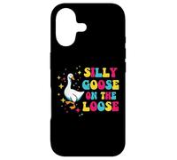 Goose Silly On The Loose Groovy Retro Animal Women Men Kids Case for iPhone 17