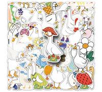 Goose Stickers 50 Pcs Vinyl Cute Cartoon Animal Stickers for Skateboard Water Bottle Laptop Luggage Phone Scrapbook Computer Car Bike Helmet,Funny Waterproof Aesthetic Sticker for Teens Boys