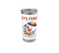 Goose Summer Christmas Its Fine Im Fine Everythings Fine Stainless Steel Insulated Tumbler
