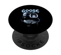 Goose Vintage 90s Silly Heavy Metal Retro Goose Farm Animal PopSockets Adhesive PopGrip