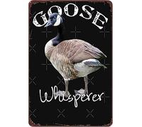 Goose Whisperer Silly Goose Lover Canadian Geese Canadian Goose Bird Watcher Gift Lightweight Tin Sign Office Bar Kitchen Man Cave Wall Art Farm Home Gift Funny Printing Decoration 8 x12 Inch