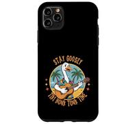 Goose with Guitar Hawaiian Shirt Tiki Vibes Pun Funny Hawaii Case for iPhone 11 Pro Max