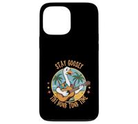 Goose with Guitar Hawaiian Shirt Tiki Vibes Pun Funny Hawaii Case for iPhone 13 Pro Max