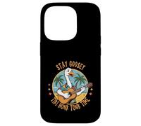 Goose with Guitar Hawaiian Shirt Tiki Vibes Pun Funny Hawaii Case for iPhone 14 Pro