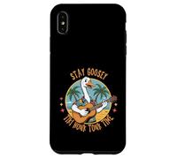 Goose with Guitar Hawaiian Shirt Tiki Vibes Pun Funny Hawaii Case for iPhone XS Max