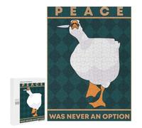 Goose with Knife︰ Peace Was Never Option Adult Puzzle, 500 PCS, Relaxing Jigsaw Activity, Shared Puzzle Time for Family And Friends, for Cosy Nights