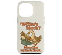 Goose Writer's Block Typewriter Writing Funny Vintage Case for iPhone 13 Pro