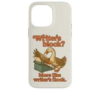 Goose Writer's Block Typewriter Writing Funny Vintage Case for iPhone 14 Pro Max
