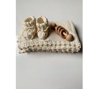 Gooseberry Fool The Florence Swaddle Blanket - cream