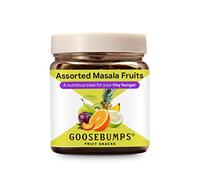Goosebumps Assorted Masala Fruits | Dehydrated Mix Fruits - Orange, Mango, Kiwi, Pomelo, Guava & Plums | Chatpata Dried Fruits Healthy Snack for kids and adults | 150 gms