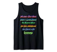 Goosebumps Classic Book Titles Large Color Gradient List Tank Top