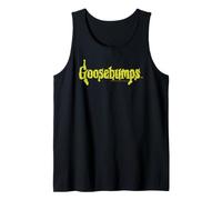 Goosebumps Classic Original Oozing Neon Green Large Logo Tank Top