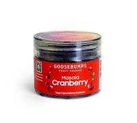 GOOSEBUMPS Dried Masala Cranberries | Dehydrated Cranberry Snack | Sweet, Tangy & Spiced Fruit Bites | Healthy Snack for Adults & Kids | No Artificial Additives | 150g Pack of 1