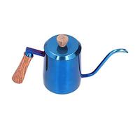 Gooseck kettle, precise portion, poured with long hydroelectric induction for coffee tea, 600 ml of stainless steel, tote to camp in the home (Azul)
