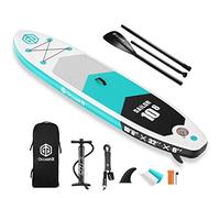 Goosehill Inflatable Stand Up Paddle Board, Premium SUP Package, 10' Long 32" Wide 6" Thick, Patterns Open for Customization (Sailor Green)