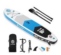 Goosehill Inflatable Stand Up Paddle Board, Premium SUP Package, 10' Long 32" Wide 6" Thick, Patterns Open for Customization (Sailor Blue)