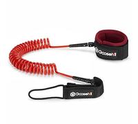 Goosehill SUP Leash, Paddle Board Leash 10ft Coiled, Duarable 7mm Surfing Leashes with Safe Design for Surfboard Longboards, Inflatable Paddle Board, Kayak