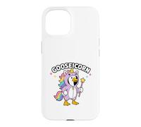 Gooseicorn Funny Unicorn Goose Adventure Kids Design Case for iPhone 15