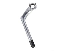 Gooseneck Bike Stem 180MM Center Pole with 100MM Forward Extend for 22 2MM Front Fork Lightweight Aluminum Alloy Design (Silver)