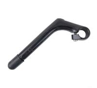 Gooseneck Bike Stem Made of Aluminum, 80mm Forward Length, 180mm Center for 22 2mm and 25 4mm Fork Compatibility (80x25.4x25.4x180 B)