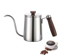 Gooseneck Coffee Kettle, Leak-Proof One-Piece 304 Stainless Steel Gooseneck Kettle with Lid, Solid Wood Handle, Long Spout Design, Suitable for Pour-Over Coffee and Teapots. StainlessSteel