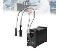 Gooseneck LED Light Source, Fiber Optic Microscope Illuminator with 150W Halogen Light, Adjustable Aperture, Wavelength 570-900 NM for Lab Research and Experiments