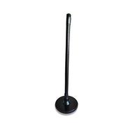 Gooseneck Mic Podium & Cellphone Stand Holder with 13inch Flexible Metal Hose Arm,100mm CounterweightBase, Movable,Heavy Duty,Multi-function Diy Universal Metal Hose,5/8 Male to 5/8 Female in Black