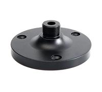 Gooseneck Mic Stand, Desk & Table Mount, Flang Wall Mount with 5/8 Male for Various Mounting Devices - Black 1 Pack