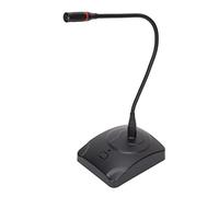 Gooseneck Microphone High Sensitivity Adjustable for Conference Speaking Durable Black Desktop Equipment