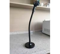 Gooseneck Microphone Stand for Podium, Adjustable 13 inch Flexible Goose neck Mic Holder Clip for Table Heavy Duty,Pulpit Mic Desktop Moun,Phone Holder for Aser live,Barbers.