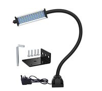 Gooseneck Mill LED Work Light IP66 Waterproof 800 Lumens 110V-240V 44Leds Screw Mount Flood Light for Machine Tool Milling and Workbench Lighting