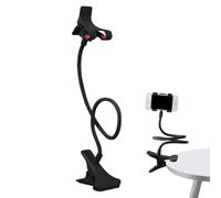 Gooseneck Phone Holder Bed - Flexible Long Arm Mount Stand | Adjustable Mobile Clip Desk Use, Lazy Bracket Cradle Watching Videos Hands-frre Reading Streaming for Kitchen Bedroom Setup
