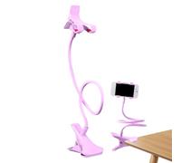 Gooseneck Phone Holder for Bed | Flexible Arm for Mobile Fixing, Multi-Function Stable Fixing for Table, Kitchen and Bedroom with Built-in Clip