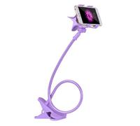 Gooseneck Phone Holder For Bed Flexible Holder For Bed Universal Flexible Lazy Arm Desk, 360 Overhead Phone Mount Clip With Iphone 16 15 14 13 12 11 Series, Xs Xr, Samsung, 4-7” Cellphone (PP)