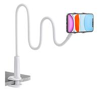 Gooseneck Phone Holder for Bed, Flexible Lazy Arm Cell Phone Stand Holder 360 Adjustable Clamp Bracket Mount Desk for iPhone 16 15 14 13 12 11 Pro Max Plus, Mini, Xs XR, Samsung